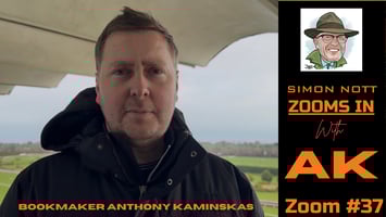 AK on the balcony at Leopardstown 